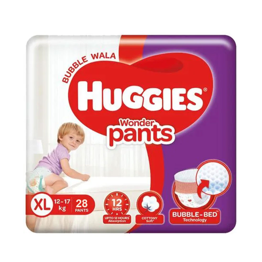 Huggies Wonder Pants Bubble Bed- XL 28pcs (12-17 kg)