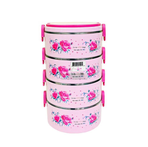 Lunch Box - 4 Layer Lunch Carrier, Tiffin Carrier UNQ0189