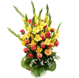 Deshi Flower Fusion: A Basket of Mixed Blooms