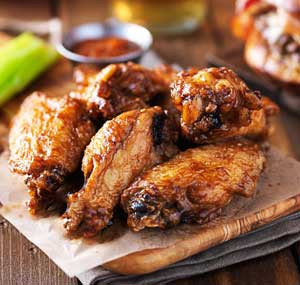 BBQ Chicken Wings From Pizza Land