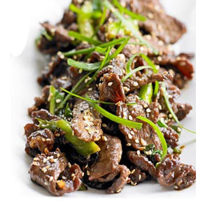Chinese Food: Sizzling Beef  From -"New Cathay"