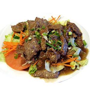 Thai Food:  Beef With Mushroom And Ginger -"Soi 71"
