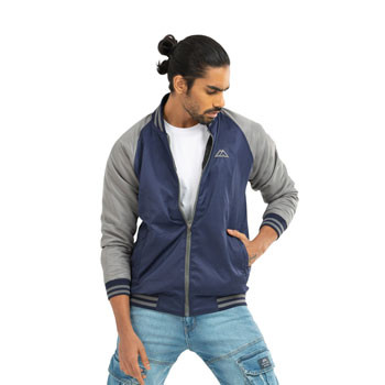 Men Jacket - Taffeta Raglan Sleeve Jacket - Navy