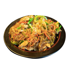 Korean Food:  Japchae From "Little Korea"