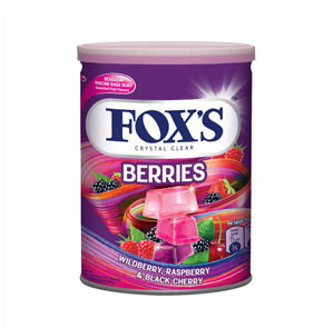 Groceries - Imported Candy - Fox's Crystal Clear Berries Candy 180 gm