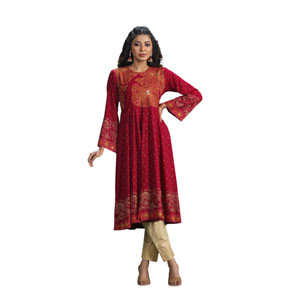 ETHNIC PREMIUM KURTI-MAROON